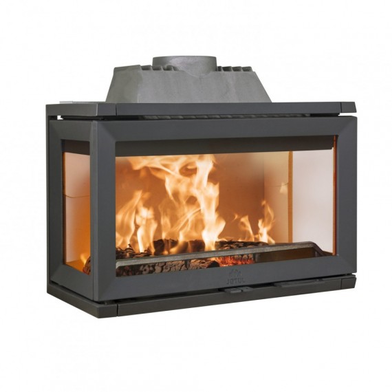 Jtul I 620 FRL sort lakk, glass front, hyre/venstre side