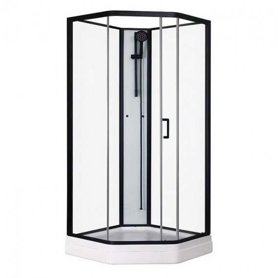 Aurora Home (Elsa) Dusjkabinett 90x90 Hvit/Sort